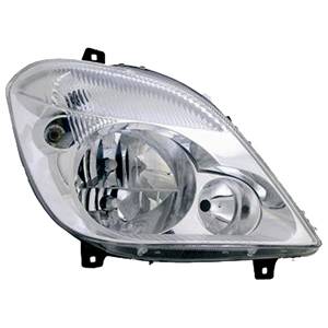 Phare optique h7+h7+h7 droit avec trou antibrouillard pour MERCEDES (W906) SPRINTER de 2006 à 2013, Neuf