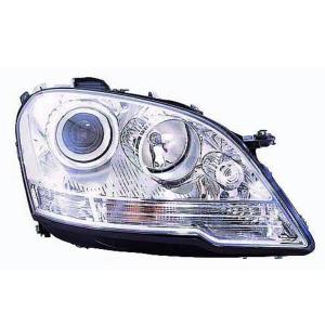 Phare optique h7+h7 droit avec corps chromée pour MERCEDES (W164) CLASSE ML RY de 2008 à 2011, Neuf