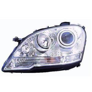 Phare optique h7+h7 gauche avec corps chromée pour MERCEDES (W164) CLASSE ML RY de 2008 à 2011, Neuf