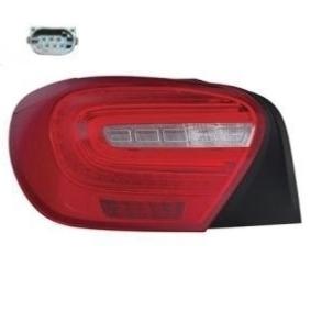 Feu arrière gauche rouge incolore à led pour MERCEDES (W176) CLASSE A de 2012 à 2015, Neuf
