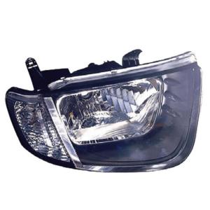 Phare optique h4 droit cabine simple avec indicateur direction incolore pour MITSUBISHI L 200 de 2006 à 2010, Neuf