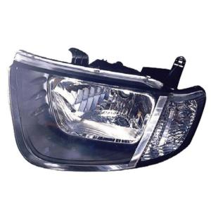 Phare optique h4 gauche cabine simple avec indicateur direction incolore pour MITSUBISHI L 200 de 2006 à 2010, Neuf