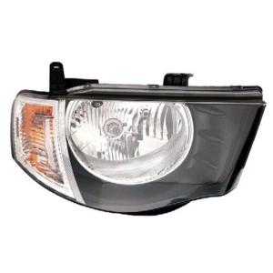 Phare optique h4 droit modèle cabine double avec indicateur direction incolore pour MITSUBISHI L 200 de 2006 à 2010, Neuf