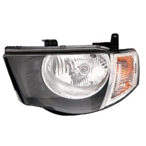 Phare optique h4 gauche modèle cabine double avec indicateur direction incolore pour MITSUBISHI L 200 de 2006 à 2010, Neuf