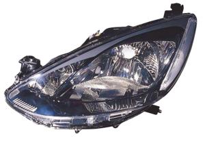 Phare optique h4 gauche avec moteur pour MAZDA 2 de 2007 à 2014, Neuf