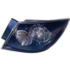 Feu arrière droit extérieur transparent à led modèle 3/5 porte pour MAZDA 3 de 2003 à 2009, Neuf