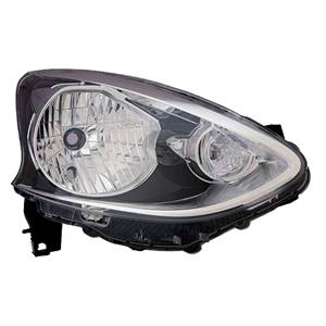 Phare optique h4 droit avec corps noir pour NISSAN MICRA de 2013 à 2017, Neuf