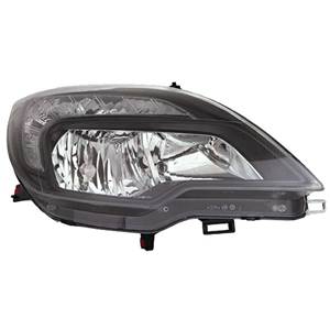 Phare optique h7+h1 droit avec corps noir pour OPEL MERIVA de 2010 à 2013, Neuf