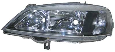 Phare optique gauche h7+hb3 avec corps noir modèle 3/01>3/04 pour OPEL ASTRA G de 1998 à 2004, Neuf