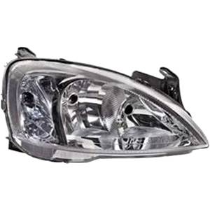 Phare optique h7+h1 droit avec indicateur direction incolore adaptable valeo modèle 10/03>8/06 pour OPEL COMBO de 2001 à 2011, Neuf