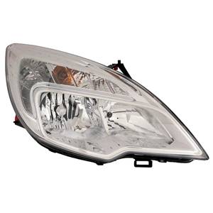 Phare optique h7+h1 droit avec corps chromée pour OPEL MERIVA de 2010 à 2013, Neuf
