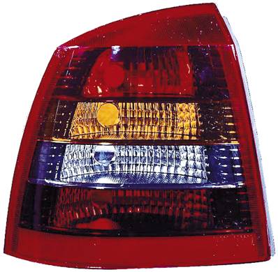 Feu arrière gauche rouge fumé modèle 3/5 porte 3/01>3/04 pour OPEL ASTRA G de 1998 à 2004, Neuf