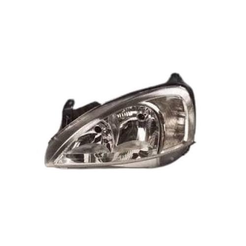 Phare optique h7+h7 droit électrique avec indicateur direction incolore adaptable valeo modèle 10/01>6/02 pour OPEL COMBO de 2001 à 2011, Neuf