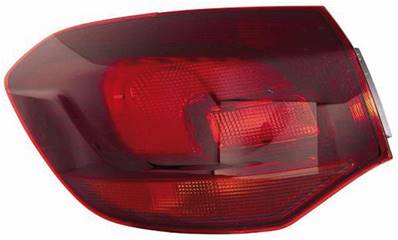 Feu arrière gauche extérieur modèle break rouge sombre pour OPEL ASTRA J de 2010 à 2012, Neuf