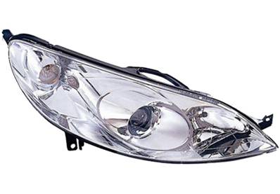 Phare optique droit h7+h1 pour PEUGEOT 407 de 2004 à 2011, Neuf