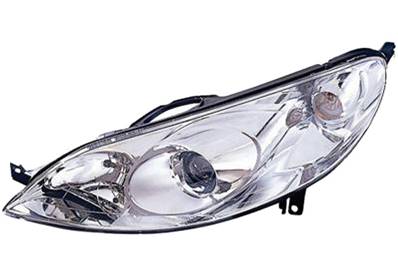 Phare optique gauche h7+h1 pour PEUGEOT 407 de 2004 à 2011, Neuf