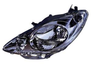 Phare optique h4 gauche avec corps noir pour PEUGEOT 1007 depuis 2005, Neuf