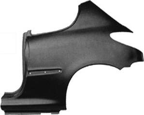 Aile arrière gauche modèle 3 porte pour PEUGEOT 206 de 1998 à 2009, Neuve
