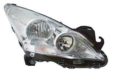 Phare optique h7+h7 droit sauf modèle hybride pour PEUGEOT 3008 de 2009 à 2013, Neuf