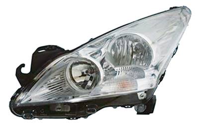 Phare optique h7+h7 gauche sauf modèle hybride pour PEUGEOT 3008 de 2009 à 2013, Neuf