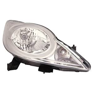 Phare optique h4 droit pour PEUGEOT 107 de 2012 à 2014, Neuf