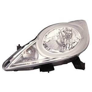 Phare optique h4 gauche pour PEUGEOT 107 de 2012 à 2014, Neuf
