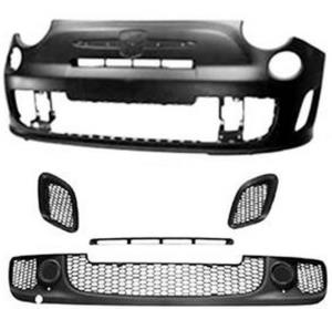 Kit transformation pare-chocs avant complet de grilles version abarth modèle sans antibrouillard pour FIAT 500 de 2007 à 2015,