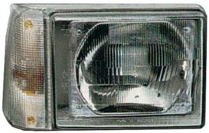 Phare optique droit asymmetrique manuel avec indicateur direction incolore modèle 9/86>12/97 pour FIAT PANDA de 1980 à 2003, Neuf