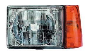 Phare optique gauche asymmetrique manuel avec indicateur direction orange modèle 9/86>12/97 pour FIAT PANDA de 1980 à 2003, Neuf