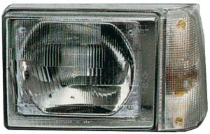 Phare optique gauche asymmetrique manuel avec indicateur direction incolore modèle 9/86>12/97 pour FIAT PANDA de 1980 à 2003, Neuf