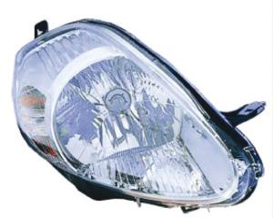 Phare optique h4 droit avec corps chromée 7 épingle modèle 10/05>5/08 (connecteurs jaune) pour FIAT GRANDE PUNTO 10/05>5/08 RY depuis 2008, Neuf