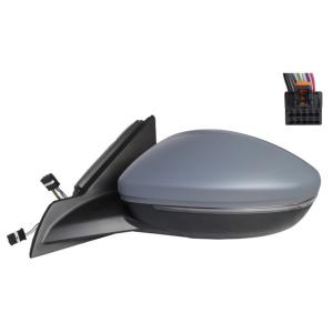 Rétroviseur gauche électrique degivrant rabattable avec indicateur direction à led et lumière de courtoisie 10 épingle coque a peinture pour PEUGEOT 208 depuis 2019, Neuf