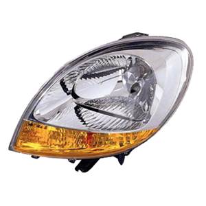 Phare optique h4 gauche avec indicateur direction orange pour NISSAN KUBISTAR de 2003 à 2008, Neuf