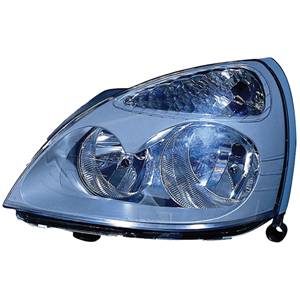 Phare optique h7+h1 gauche avec corps gris modèle 1/04>4/09 pour RENAULT CLIO II RY de 2001 à 2005, Neuf