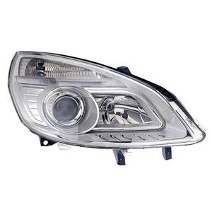 Phare optique h7+h1 droit avec corps chromée pour RENAULT SCENIC de 2006 à 2009, Neuf