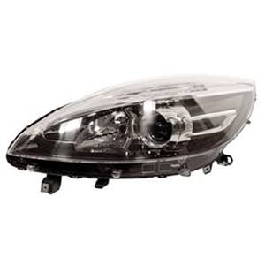 Phare optique h7+h7 gauche avec corps noir pour RENAULT SCENIC RY de 2012 à 2013, Neuf