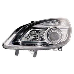 Phare optique h7+h1 gauche avec corps noir pour RENAULT SCENIC de 2006 à 2009, Neuf
