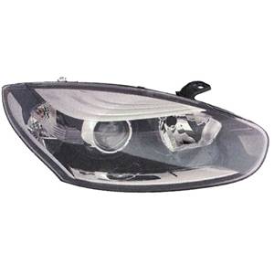 Phare optique h7+h7 droit avec corps chromée pour RENAULT MEGANE de 2014 à 2016, Neuf