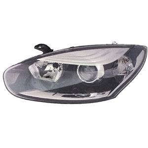 Phare optique h7+h7 gauche avec corps chromée pour RENAULT MEGANE de 2014 à 2016, Neuf