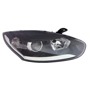 Phare optique h7+h7 droit avec feu diurne avec corps noir pour RENAULT MEGANE de 2014 à 2016, Neuf