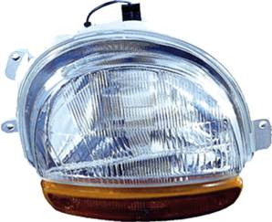 Phare optique h4 droit électrique avec indicateur direction orange pour RENAULT TWINGO I de 1993 à 1998, Neuf