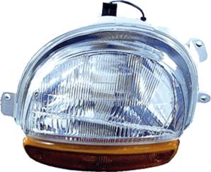 Phare optique h4 gauche électrique avec indicateur direction orange pour RENAULT TWINGO I de 1993 à 1998, Neuf