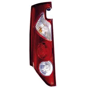 Feu arrière incolore-rouge gauche modèle avec 2 porte battante pour RENAULT KANGOO de 2008 à 2012, Neuf
