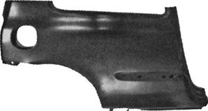 Aile arrière droite modèle 3 porte pour RENAULT CLIO II de 1998 à 2001, Neuve