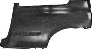 Aile arrière gauche modèle 3 porte pour RENAULT CLIO II de 1998 à 2001, Neuve