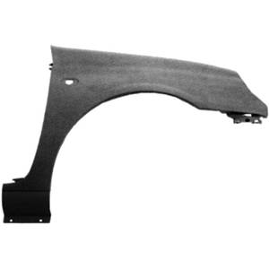 Aile avant droite avec trou en plastique noir lisse a peindre pour RENAULT CLIO II RY de 2001 à 2005, Neuve