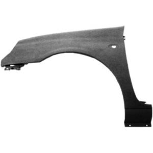 Aile avant gauche avec trou en plastique noir lisse a peindre pour RENAULT CLIO II RY de 2001 à 2005, Neuve