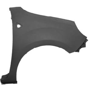 Aile avant droite avec trou en plastique sans apprêt pour RENAULT KANGOO de 2008 à 2012, Neuve