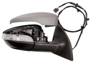 Rétroviseur droit électrique degivrant avec indicateur direction modèle 13 épingle avec feu de courtoisie rabattable avec mémoire à peindre pour VOLKSWAGEN SCIROCCO de 2008 à 2014, Neuf