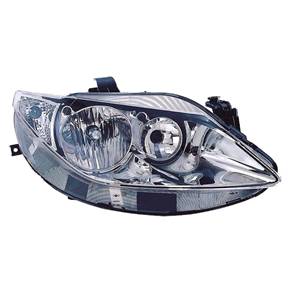 Phare optique h7+h7 droit avec corps chromée pour SEAT IBIZA de 2008 à 2012, Neuf